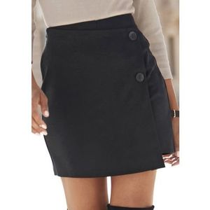 Buffalo Broekrok in wikkellook met sierknopen, skort, casual-chic, elegant