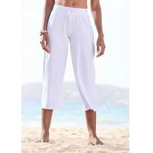 Beachtime 7/8-strandbroek van zachte jersey, wide leg, joggingbroek, loungebroek