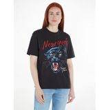 TOMMY JEANS T-shirt TJW RLX WASHED PANTHER TEE