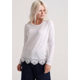 Superdry shirt met lange mouwen »MOROCCO LACE HEM TOP«