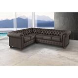 Premium collection by Home affaire Chesterfield-bank CHESTERFIELD met knoopsluiting, ook in leer