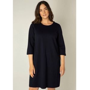 Base Level Curvy Jurk Addy Donkerblauw