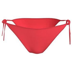 Calvin Klein Swimwear Bikinibroekje STRING SIDE TIE met groot logo op de achterkant