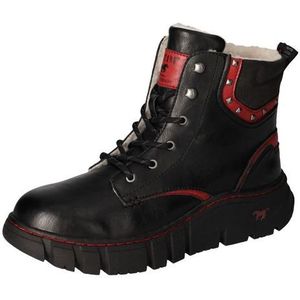 Mustang Shoes Winterlaarzen , plateau, veterschoenen, enkellaars met contrastafwerking en -naad