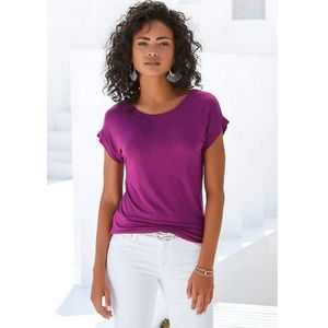 Vivance T-shirt met elastische zoomrand