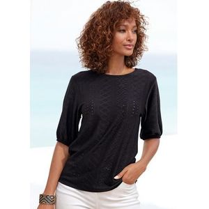 Vivance T-shirt met modieuze broderie anglaise (1-delig)