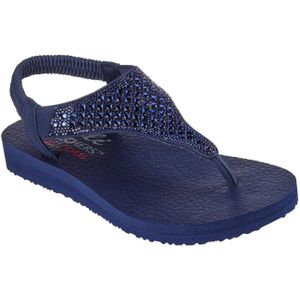 Skechers - MEDITATION-ROCKSTAR - Sandalen - Navy - Synthetisch - Sleehak
