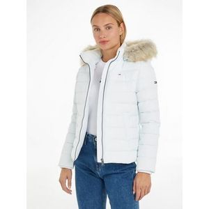 TOMMY JEANS Donsjack TJW BASIC HOODED JACKET met imitatiebont aan de capuchon & tommy jeans-merklabel