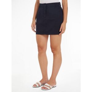 Tommy Hilfiger Minirok COTTON GMD CHINO SKIRT Webrok met logo-borduring
