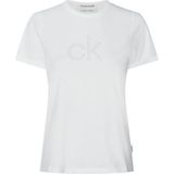Calvin Klein shirt met ronde hals »CK STUD LOGO T-SHIRT«