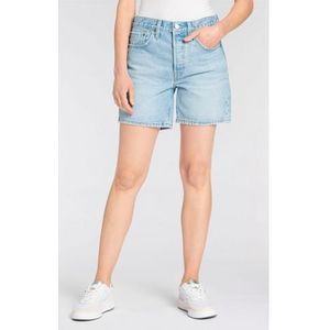 Levi's Bermuda 501 Mid Thigh Short Met franje bij de zoom