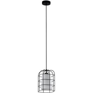 EGLO Hanglamp BITTAMS zwart / l19 x 110 x 19 cm / excl. 1x e27 (elk max. 28w) / van staal (1 stuk)