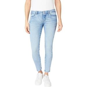 Pepe Jeans Rechte jeans VENUS Straight pasvorm met lage band met dubbele knoop en dubbele achterzak van leuk comfort stretch-denim