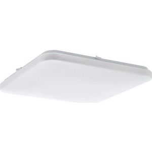 EGLO Plafondlamp FRANIA wit / l43 x h7 x b43 cm / inclusief 1x led-plank (elk 33,5w, 3900lm, 3000k) / warm wit licht - plafondlamp - slaapkamerlamp - bureaulamp - lamp - slaapkamer - keuken - hal - vloerlamp - keukenlamp