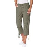 Casual Looks 3/4-broek met aanrimpeling en rijgkoord onder in de pijpen