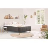 andas bekleed ledikant Tarje Zonder hoofdbord - ideaal voor schuine plafonds of het zelf vormgeven van de wand achter het bed, in 5 breedten, ook in extra lang 220 cm, incl. lattenrol