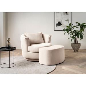 Leonique Draaibare fauteuil MAISIE, Love Seat,Lese-Sessel,Sessel-Set, mit Hocker (2 stuks)