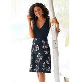 Beachtime strandjurk met gedessineerde rok