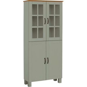 Home affaire Hoge kast Rodby Massief, FSC-gecertificeerd hout, breedte 75 cm, hoogte 170 cm
