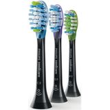 Philips Sonicare reserveborstel voor DiamondClean Smart HX9073/33, Variety Pack, set van 3, zwart