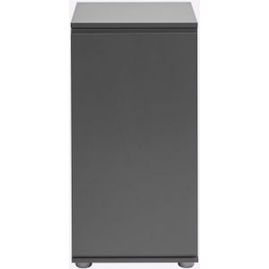 Schoenenkast - Donkergrijs - Hout - 40 cm Breedte - 38,5 cm Diepte - 80 cm Hoogte