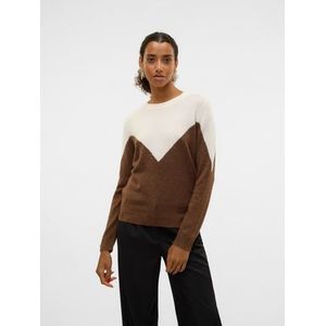 Vero Moda Gebreide trui VMPLAZA LS BLOCK PULLOVER GA BOO