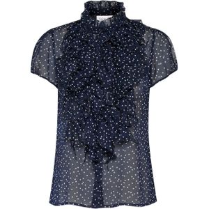 Saint Tropez Blouse met ruches LiljaSZ Crinkle SS Shirt