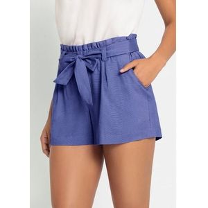 Lascana Short in paperbag-stijl van linnenmix (Met een bindceintuur)