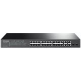 TP-Link neon-rood/neon-blauw »T1500-28PCT 24-Port 10/100 L2 Managed PoE Switch«