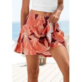 Lascana Broekrok met all-over print, skort, rok (skirt) inclusief broek (short)