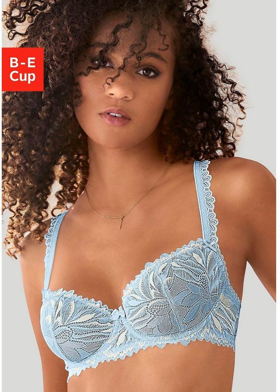 Lascana Balconette-bh met opvallende kanten bandjes, dessous