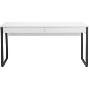 Places of Style Bureau Moid, Computertafel in modern design, Breedte 120/140/160 cm, met metalen poten & lade