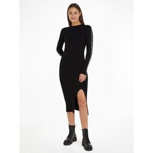 TOMMY JEANS Sweatjurk TJW TAPING SWEATER MIDI DRESS