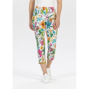 Stehmann 3/4 broek met een bloemmotief