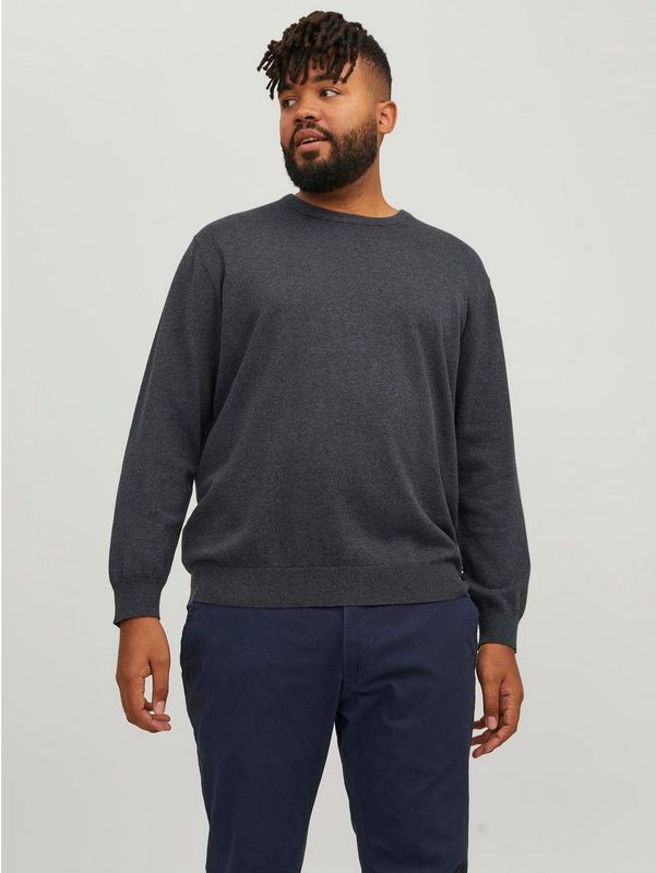 Jack & Jones PlusSize Gebreide trui JJEBASIC KNIT CREW NECK NOOS PLS