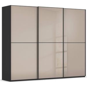 rauch Schuifdeurkast Kledingkast Kast Garderobe Slaapkamerkast SCALE-DUO edel tweedelige deuren glas-front met 3 sierlijsten made in germany