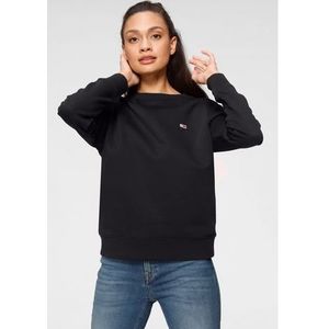 TOMMY JEANS Sweatshirt TJW REGULAR FLEECE C NECK met tommy jeans-merklabel op borsthoogte