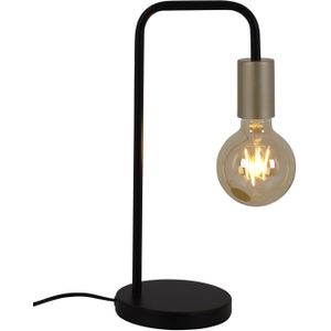 Modo - Leeslamp - Mat Zwart - Gouden Fittingen