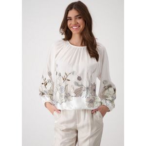 Monari Blouse zonder sluiting met bloemenprint