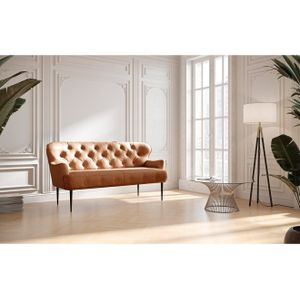 Places of Style 2,5-zits Amber met capitonnage, in verschillende stofsoorten