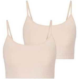 Lascana Bustier van elastisch katoen (2-delig, Set van 2)