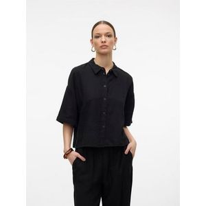 Vero Moda Zwarte Linnen Blouse kopen Lage prijs beslist