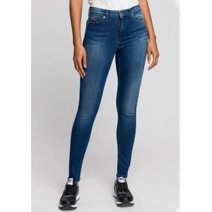 TOMMY JEANS Skinny fit jeans NORA MR SKNY met tommy jeans-logobadge & borduursels