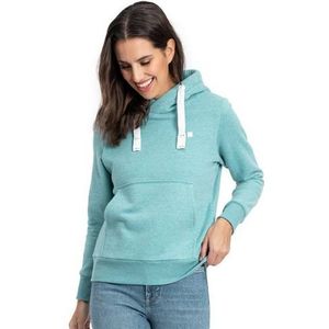 DEPROC Active Hoodie HildaCMYK II WOMEN zachte fleecejack met kangoeroezak