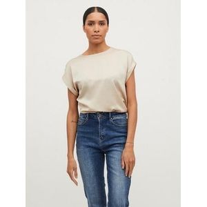 Vila Shirt met korte mouwen VIELLETTE S/S SATIN TOP - NOOS