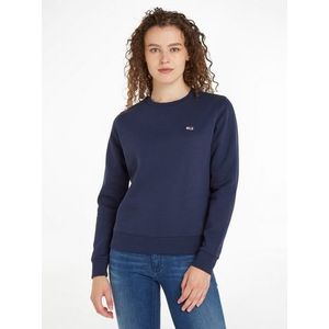 TOMMY JEANS Sweatshirt TJW REGULAR FLEECE C NECK met tommy jeans-merklabel op borsthoogte