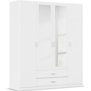 rauch Kledingkast Kast Garderobe Wasmand GAMMA in 3 Breedtes veel opbergruimte met 6 lades, met spiegel topseller made in germany