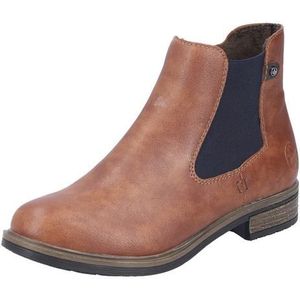 Rieker Chelsea-boots , instappers, enkellaars, blokhak, met verwarmende textielvoering