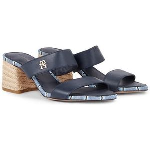 Tommy Hilfiger Slippers BLOCK MID HEEL SHIRTING SANDAL