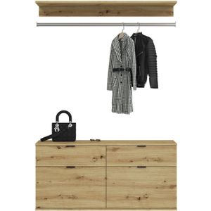 Kastonderdelen - Artisan-Eiken Imitatie/Wit - Houtmateriaal - Mat